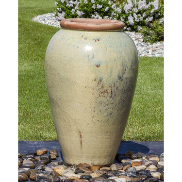 Tuscany FNT3880 Ceramic Triple Vase Complete Fountain Kit Vase Fountain Blue Thumb
